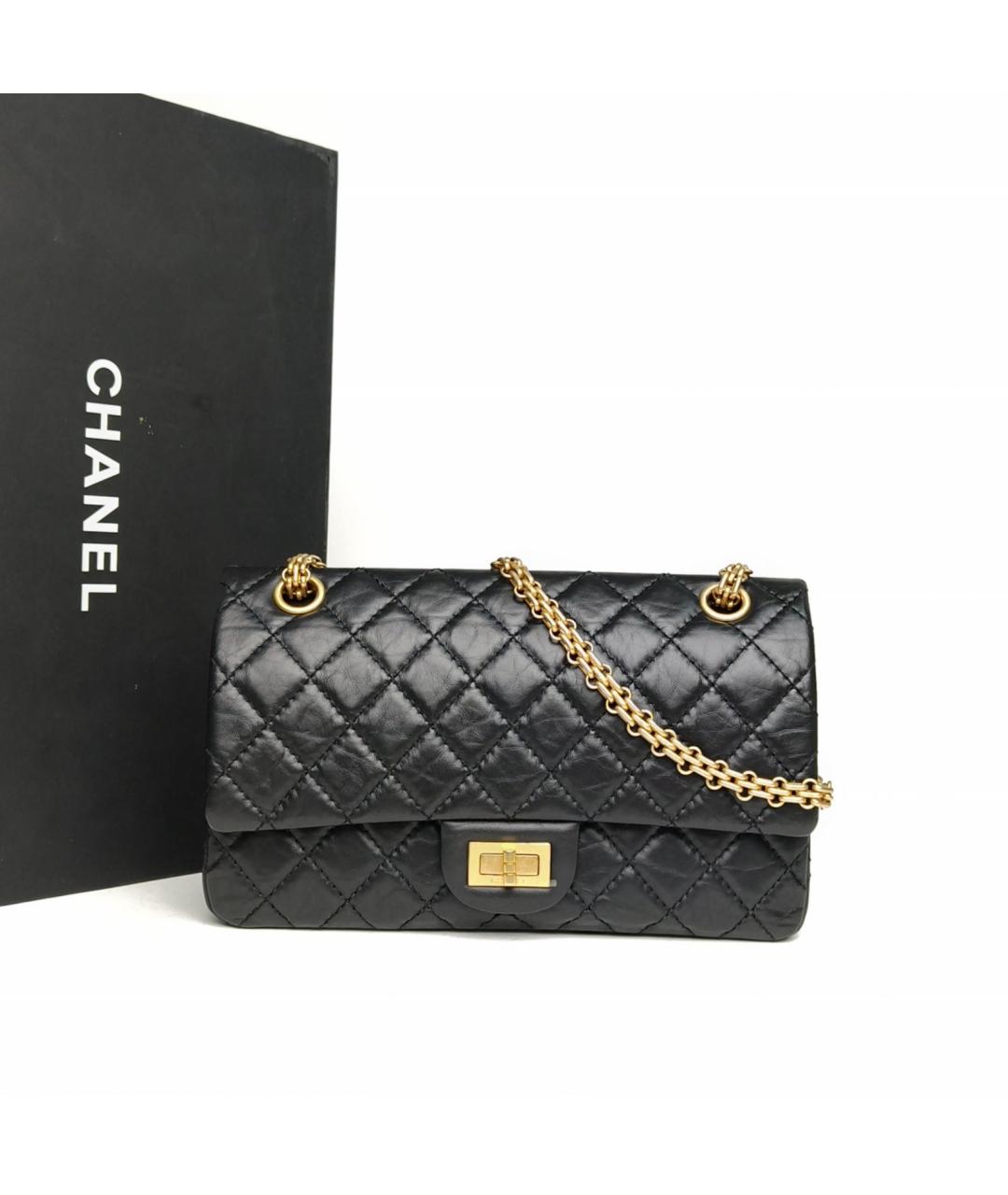 CHANEL Черная кожаная сумка через плечо, фото 9