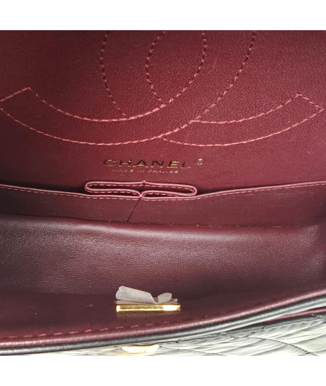 CHANEL Черная кожаная сумка через плечо, фото 8