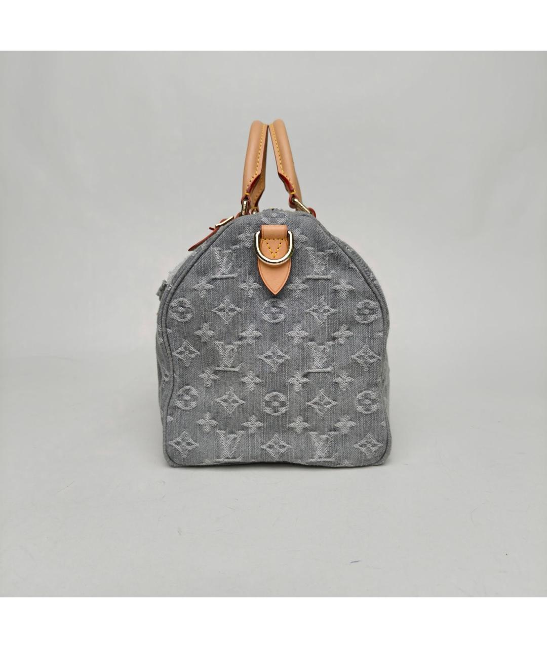 LOUIS VUITTON Серая деним сумка через плечо, фото 3