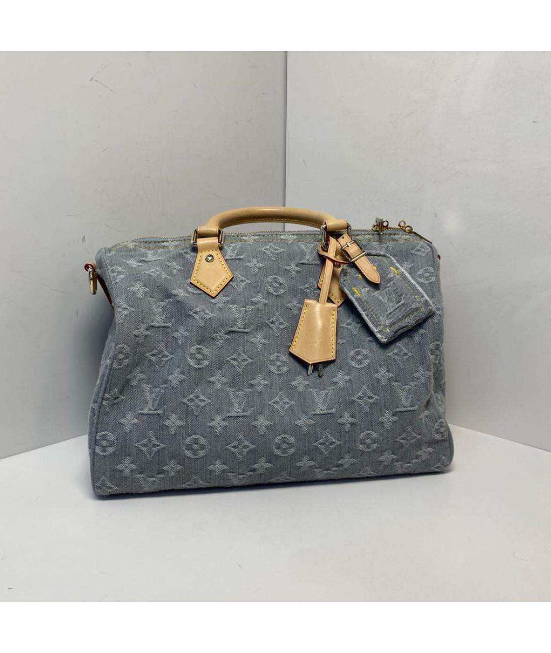 LOUIS VUITTON Серая деним сумка через плечо, фото 9