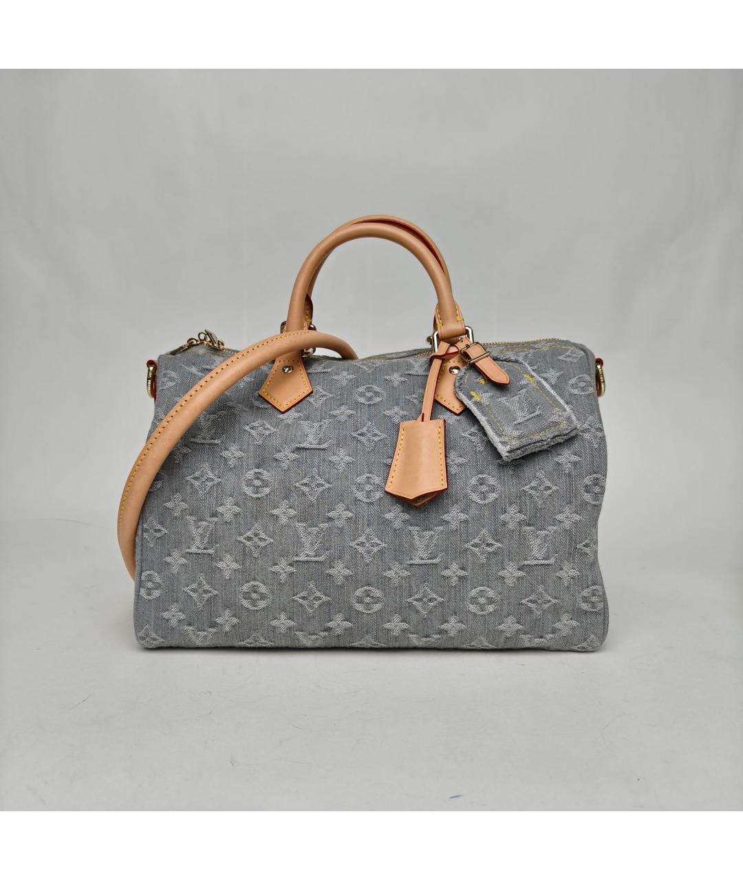 LOUIS VUITTON Серая деним сумка через плечо, фото 2