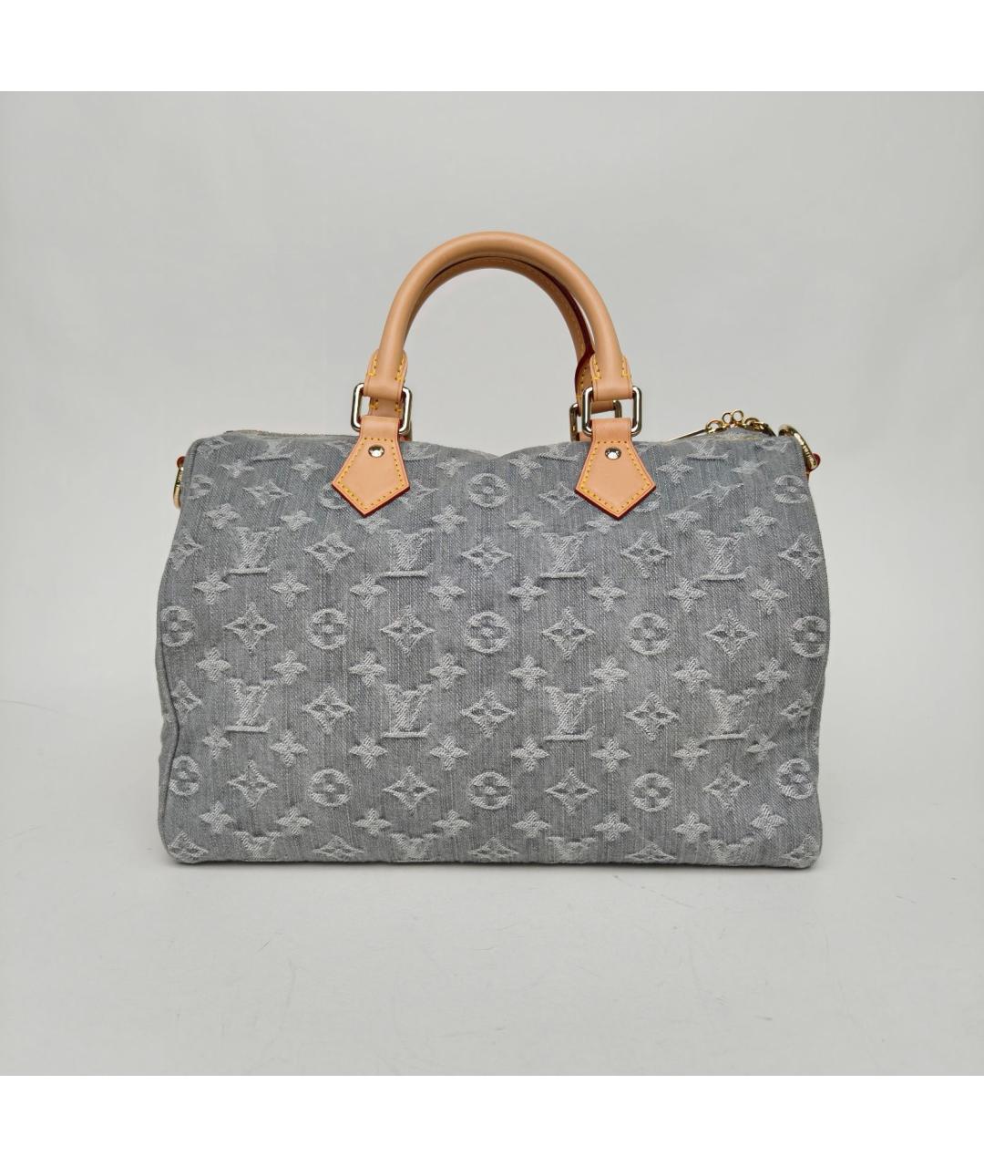 LOUIS VUITTON Серая деним сумка через плечо, фото 4