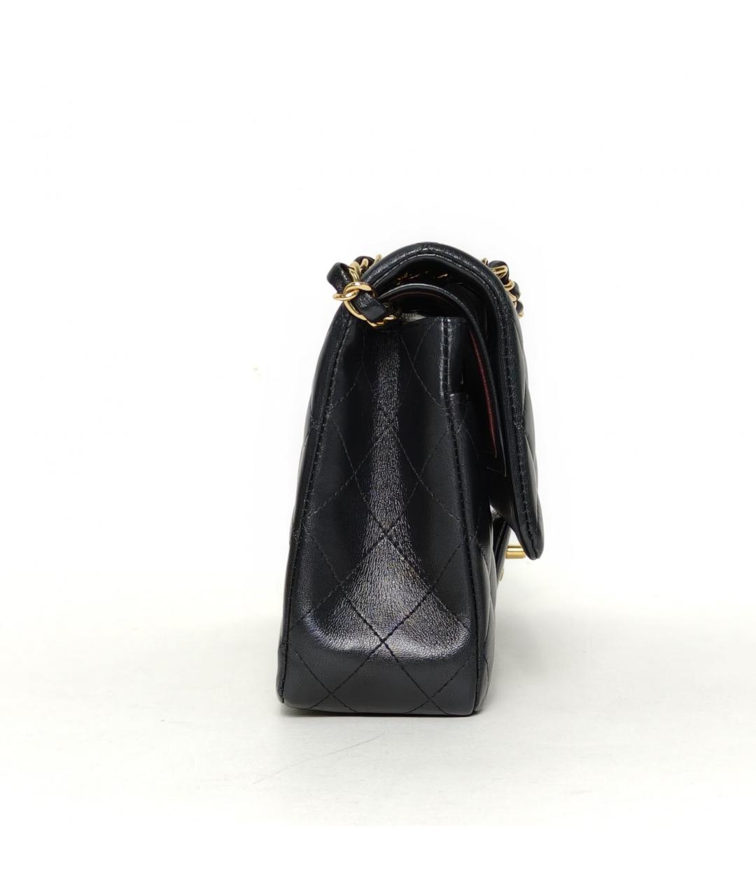 CHANEL Черная кожаная сумка через плечо, фото 5