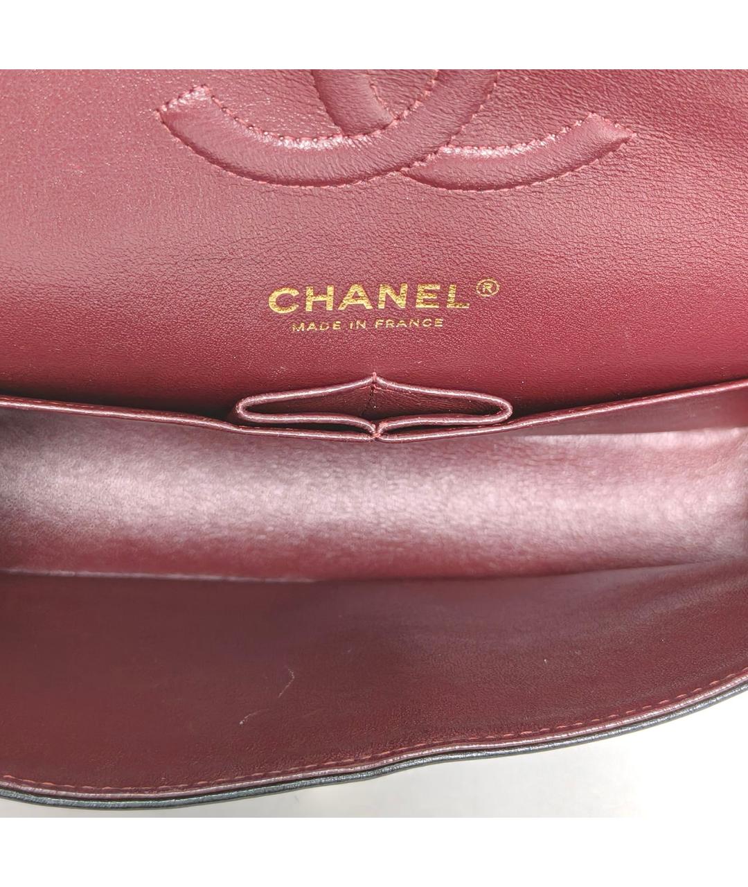 CHANEL Черная кожаная сумка через плечо, фото 8