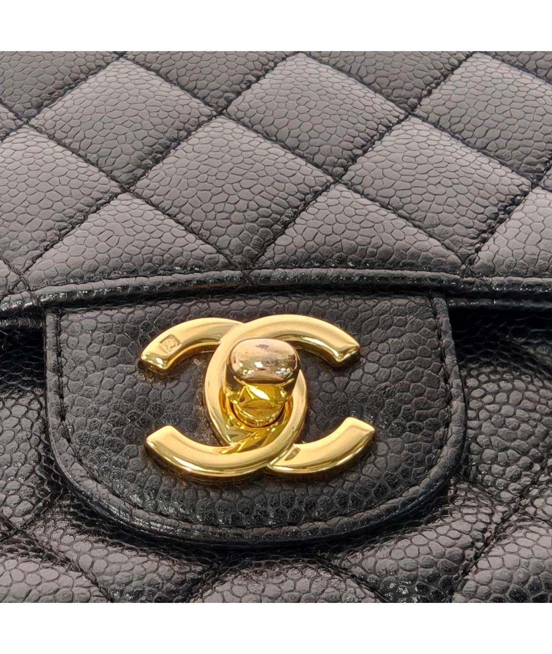 CHANEL Черная кожаная сумка через плечо, фото 7