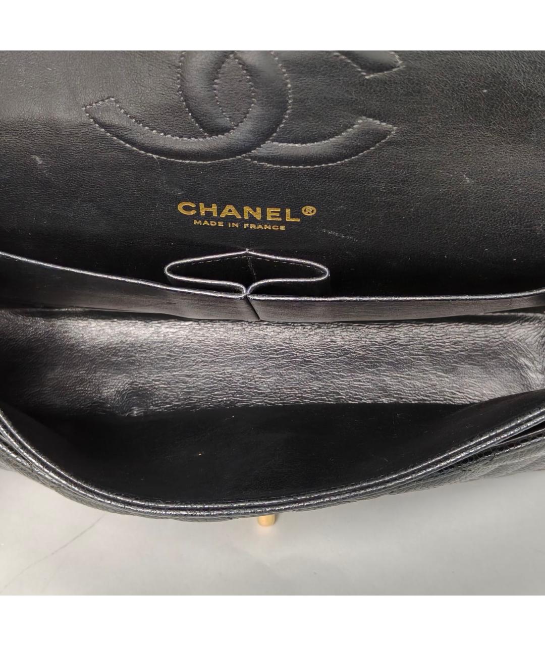 CHANEL Черная кожаная сумка через плечо, фото 8