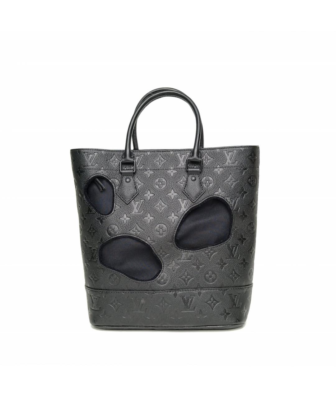 LOUIS VUITTON Черная кожаная сумка через плечо, фото 4