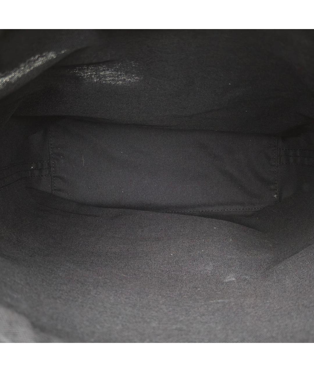 LOUIS VUITTON Черная кожаная сумка через плечо, фото 7