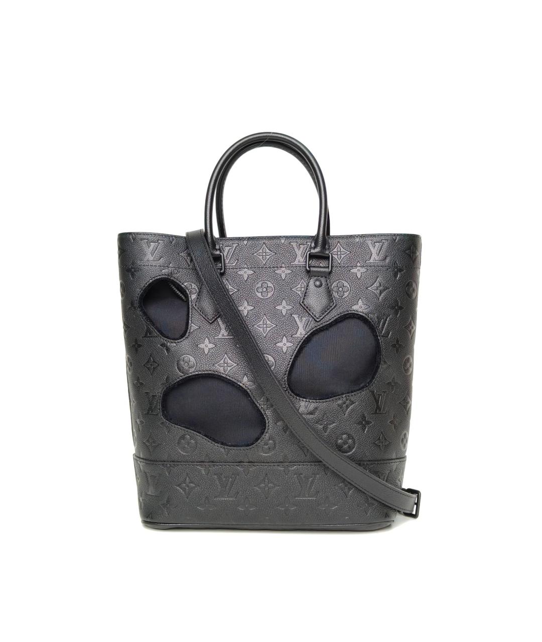 LOUIS VUITTON Черная кожаная сумка через плечо, фото 2