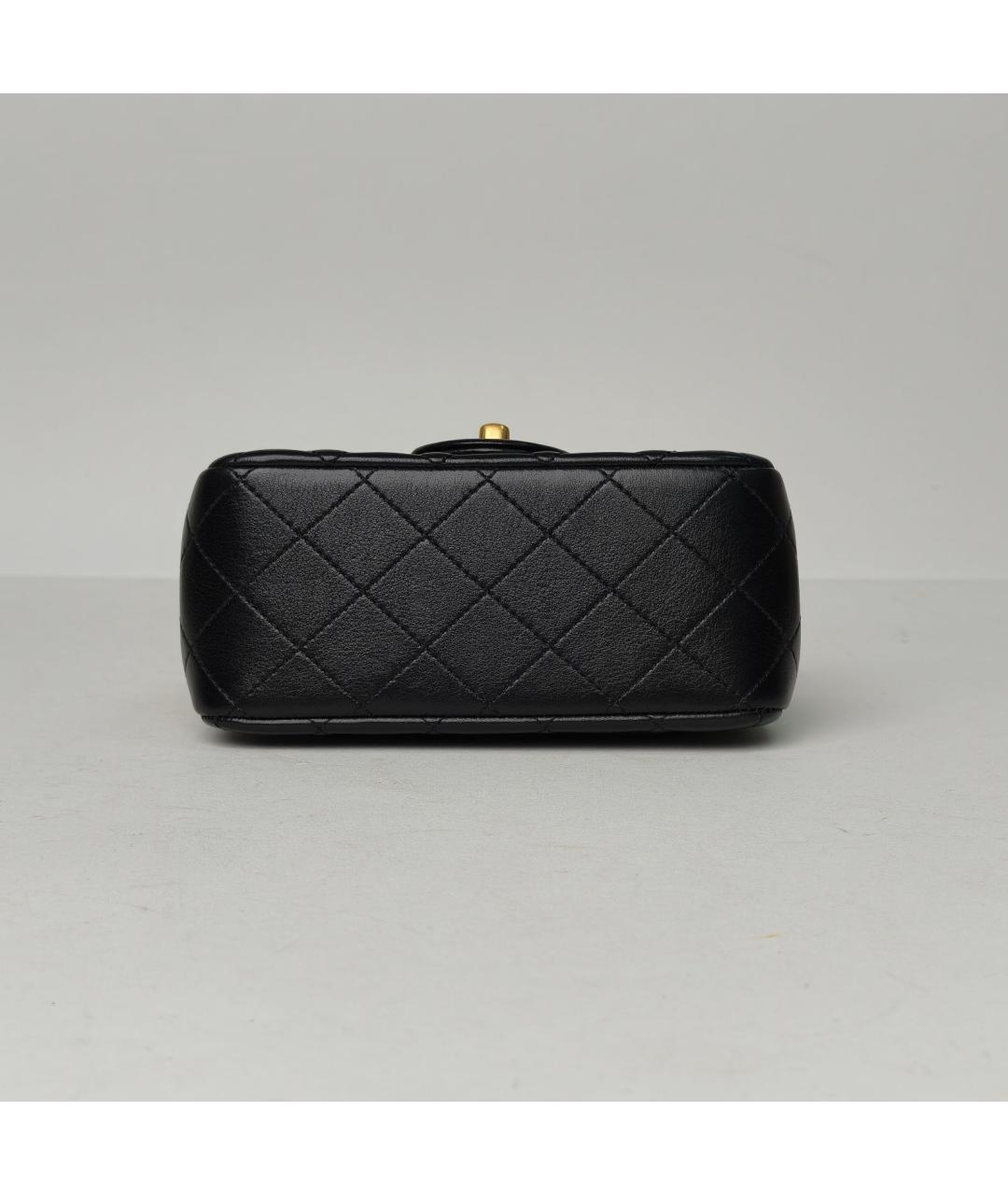 CHANEL Черная кожаная сумка через плечо, фото 6