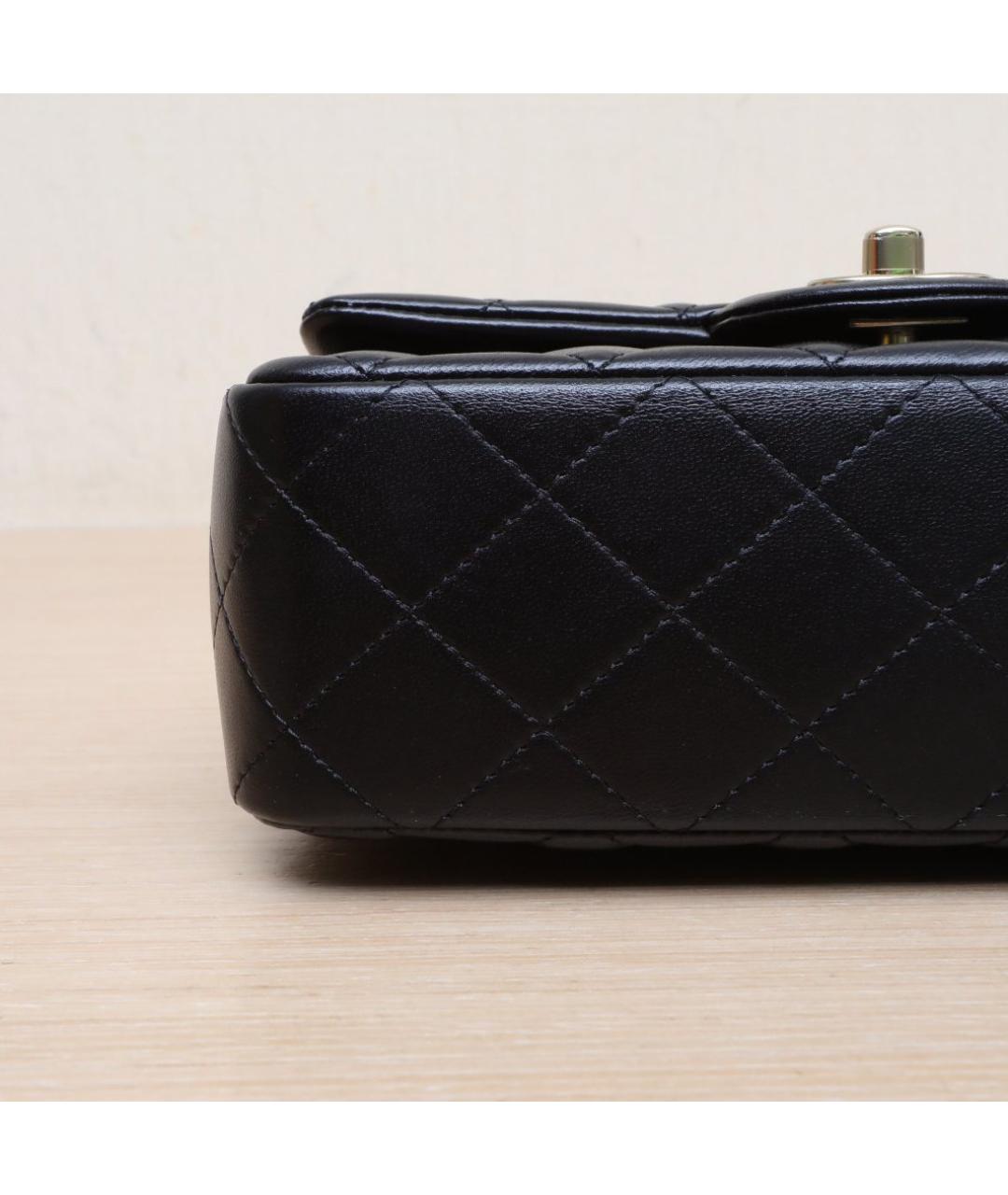 CHANEL Черная кожаная сумка через плечо, фото 9