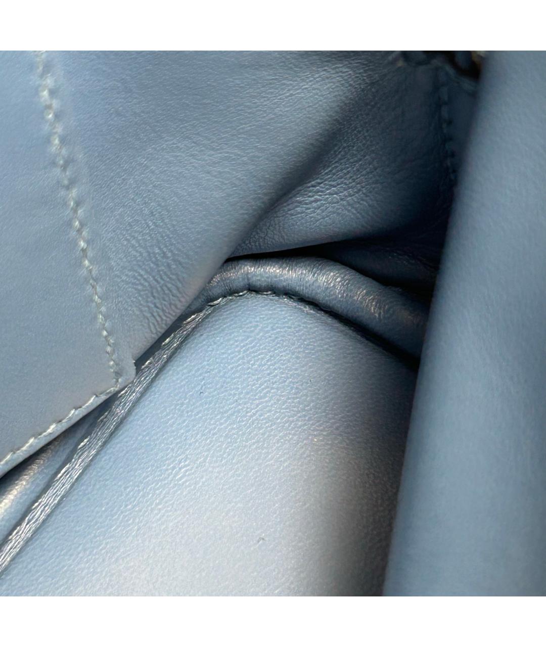 HERMES Синяя кожаная сумка через плечо, фото 8