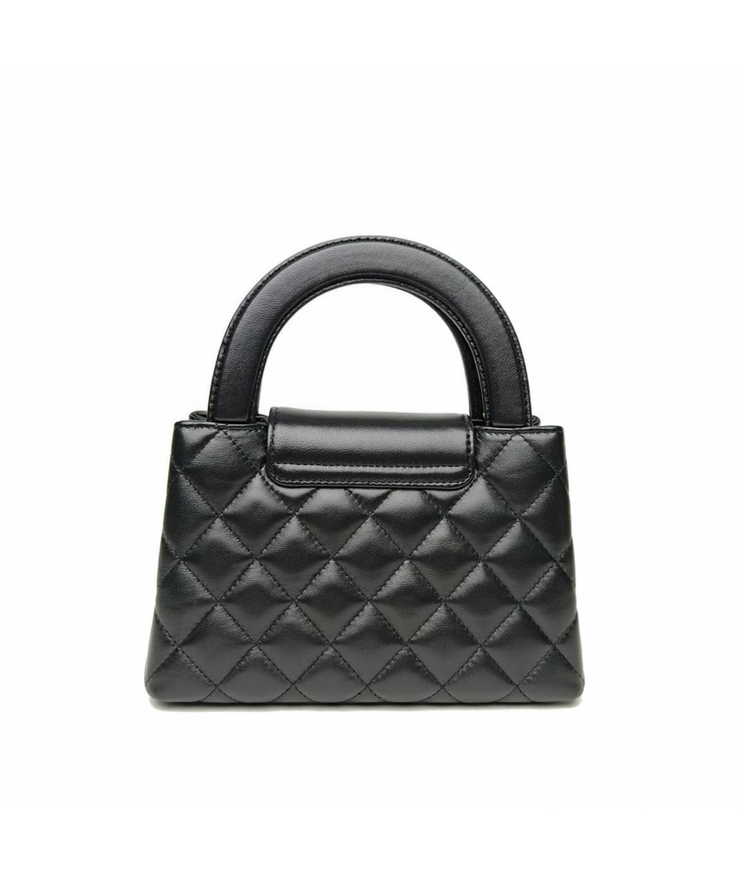 CHANEL Черная кожаная сумка через плечо, фото 4