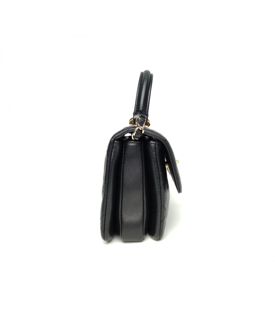 CHANEL Черная кожаная сумка через плечо, фото 5