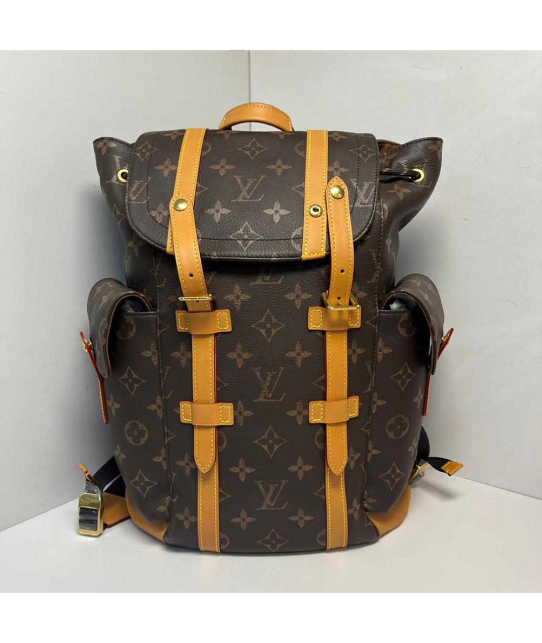 LOUIS VUITTON Коричневый рюкзак, фото 8