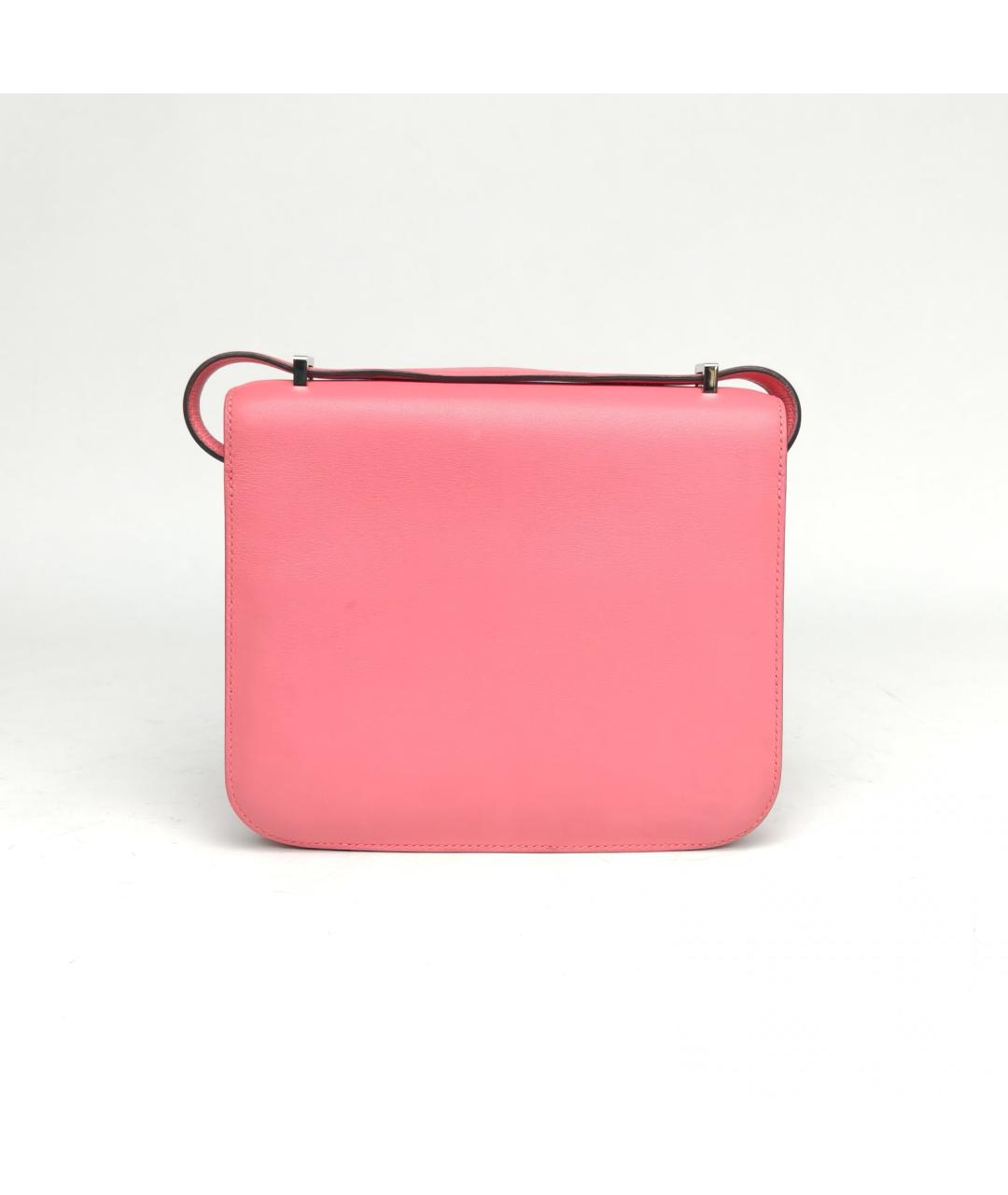 HERMES Розовая кожаная сумка через плечо, фото 4