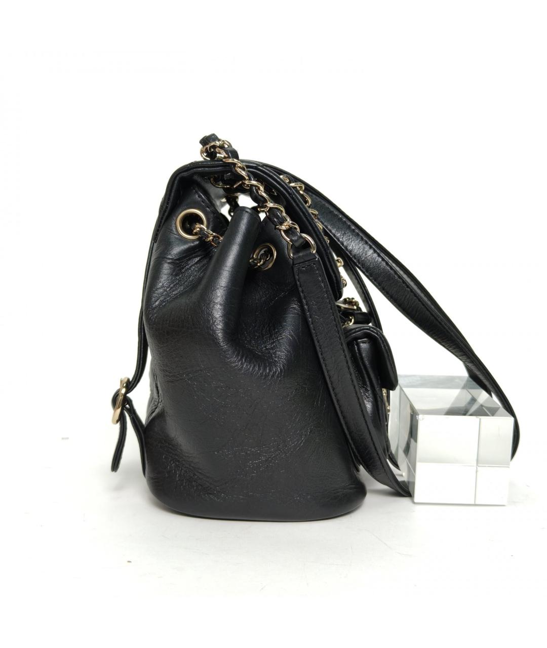 CHANEL Черный кожаный рюкзак, фото 3