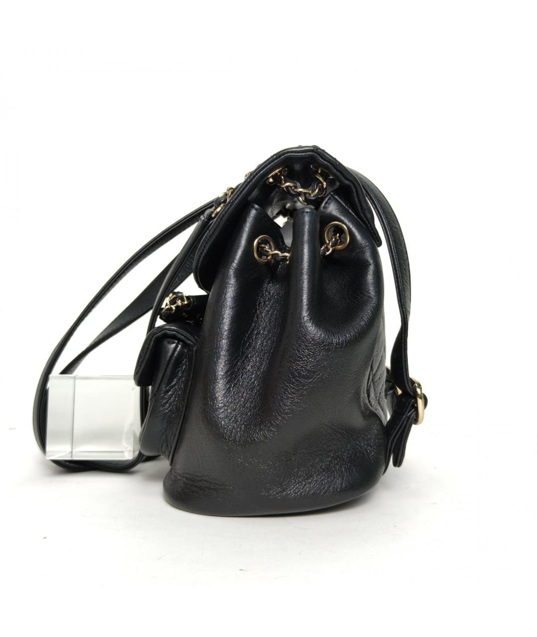 CHANEL Черный кожаный рюкзак, фото 5