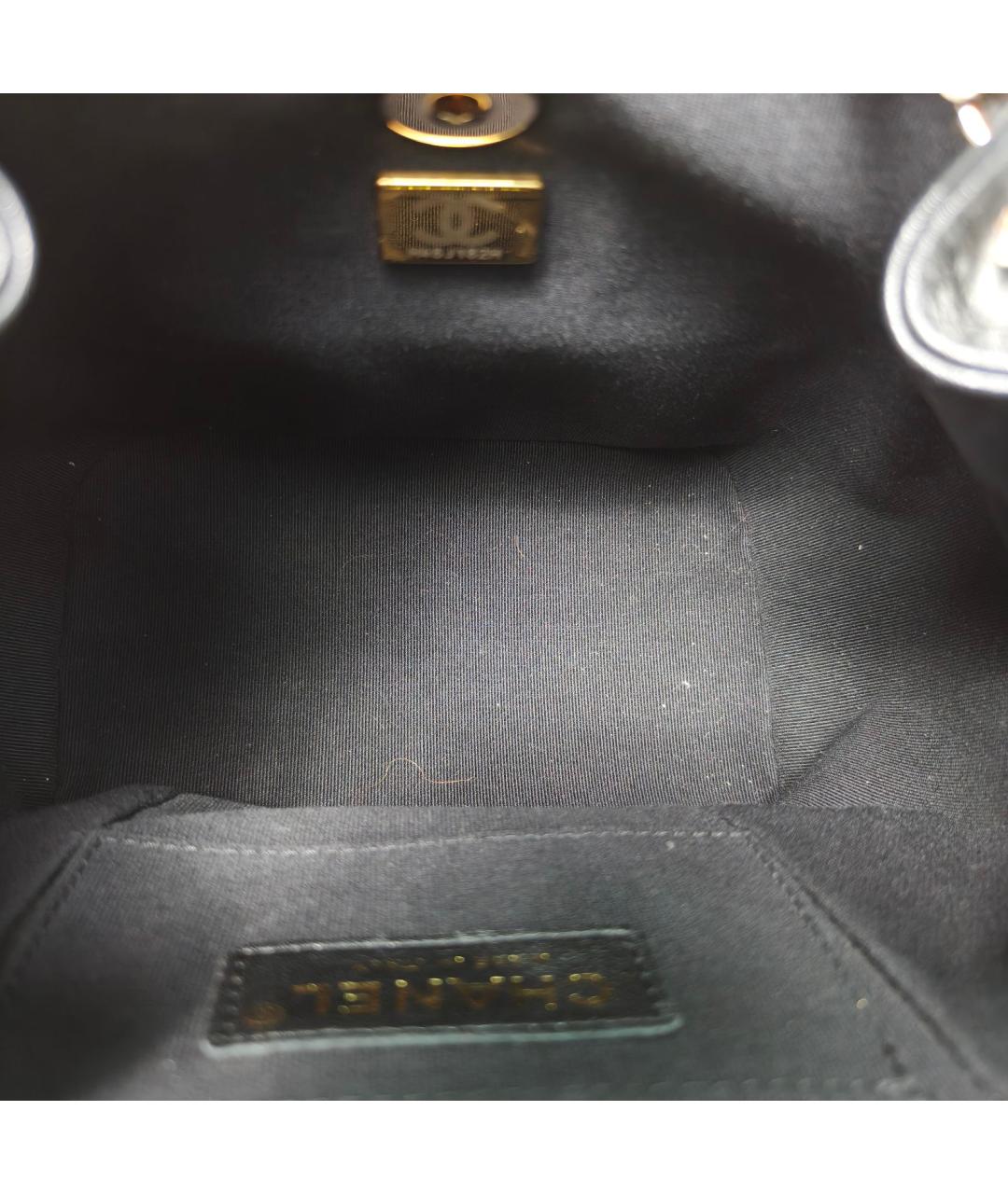 CHANEL Черный кожаный рюкзак, фото 8