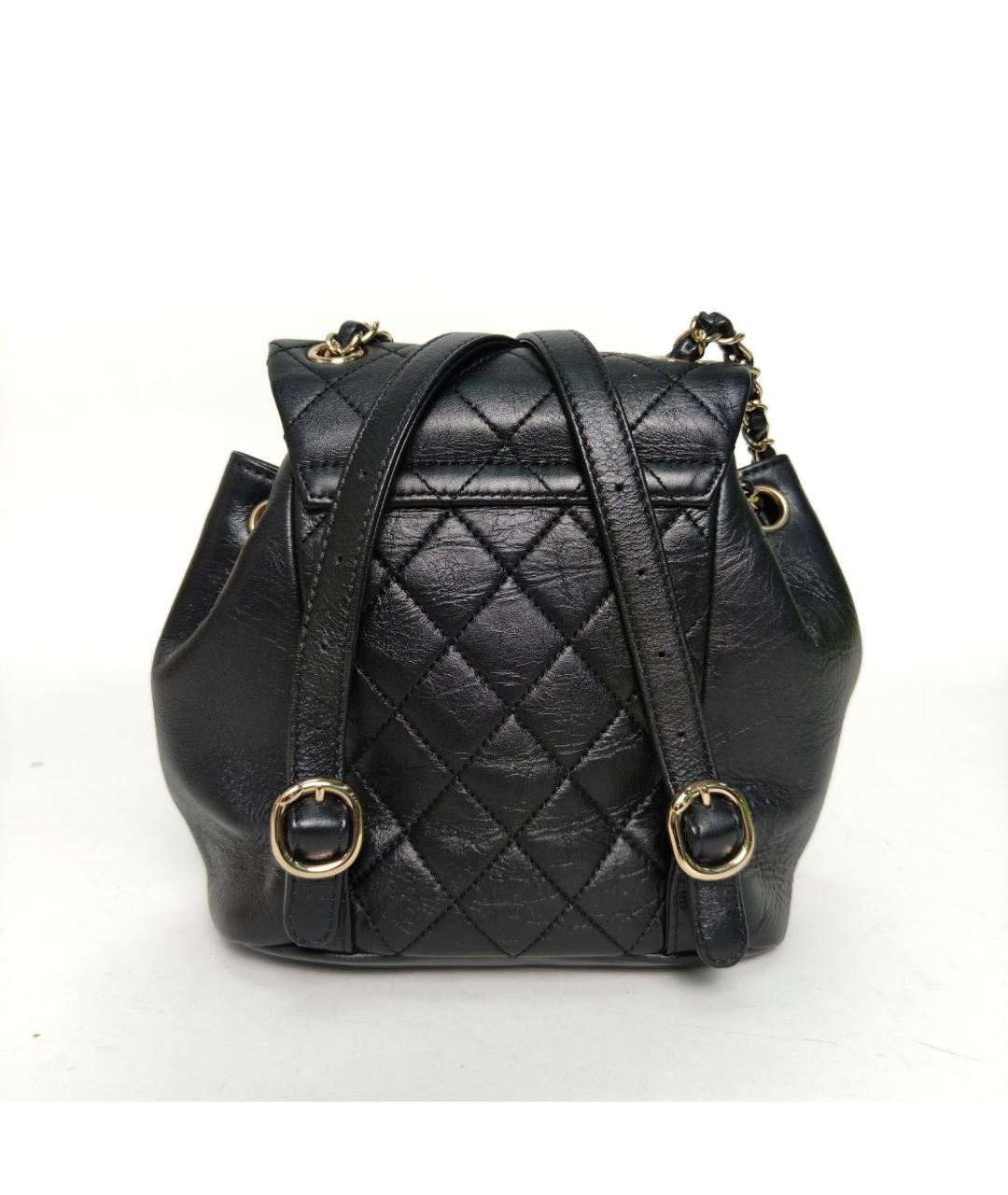 CHANEL Черный кожаный рюкзак, фото 4