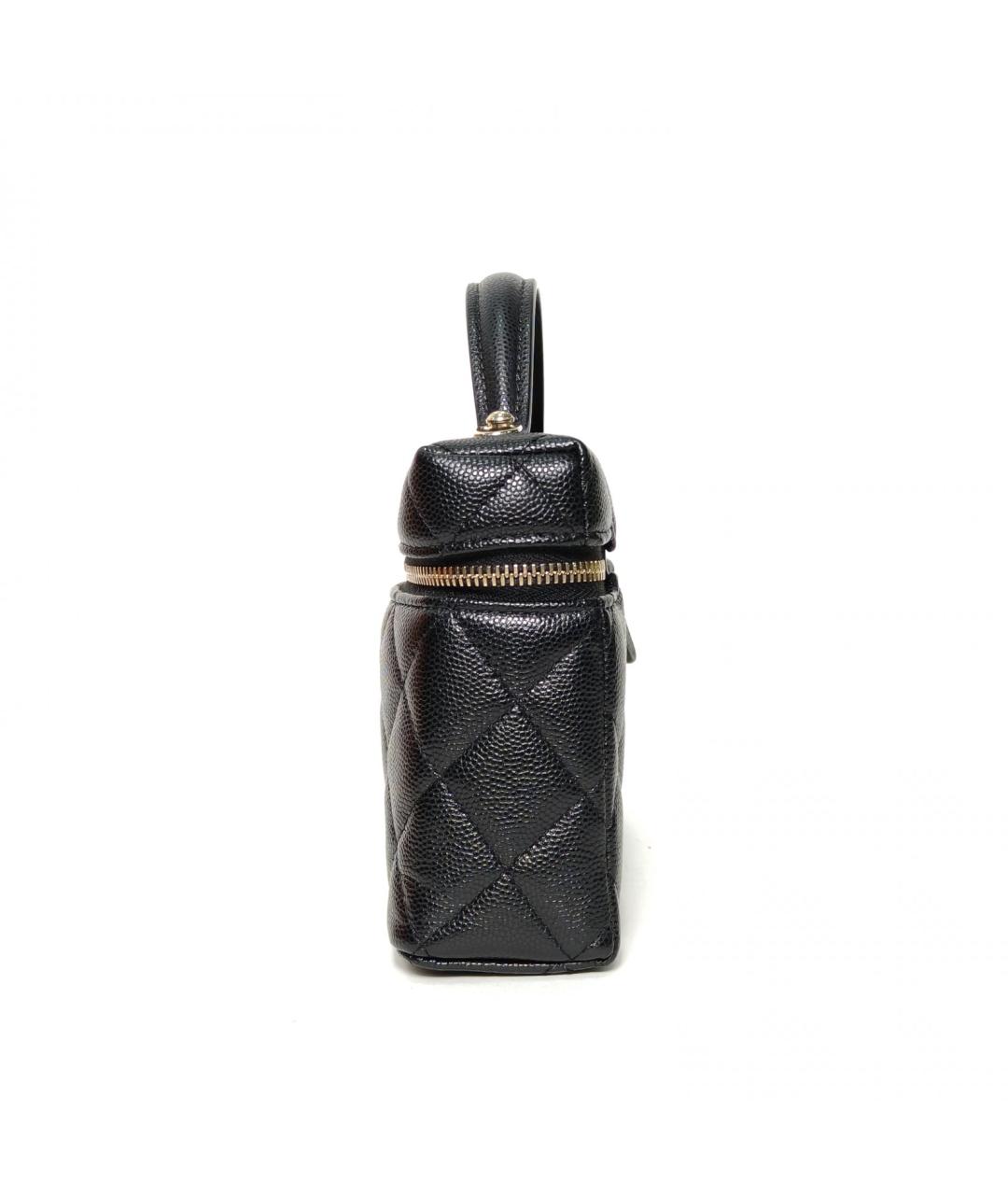 CHANEL Черная кожаная сумка через плечо, фото 5