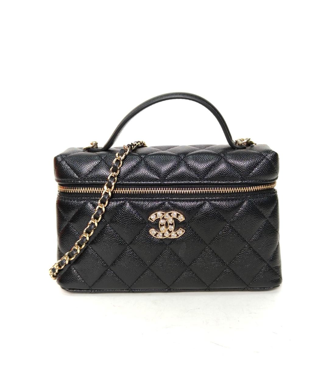 CHANEL Черная кожаная сумка через плечо, фото 2
