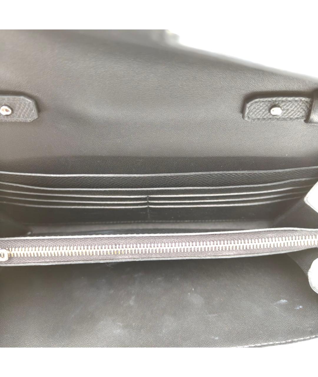 HERMES Черная кожаная сумка через плечо, фото 5