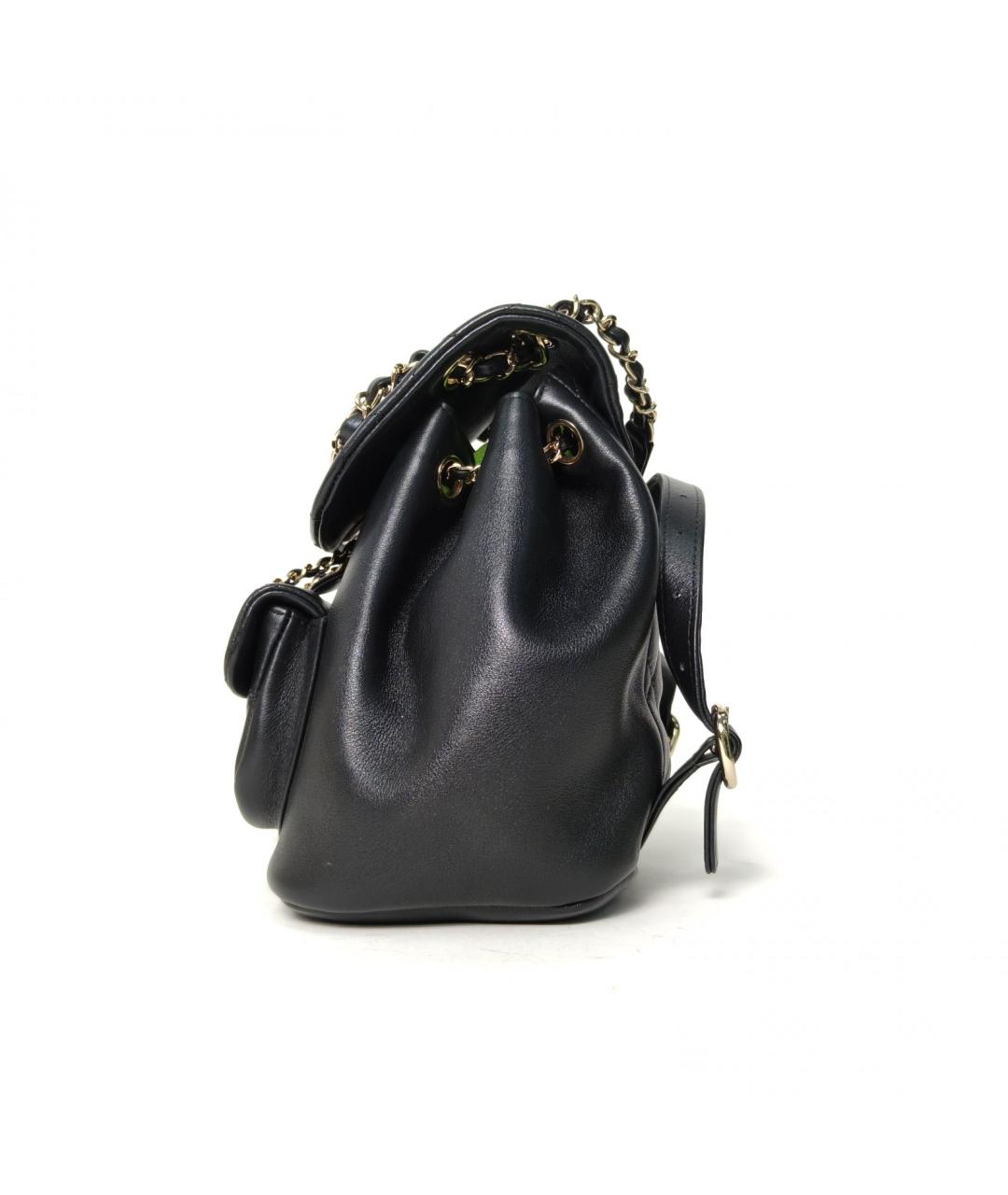 CHANEL Черный кожаный рюкзак, фото 3