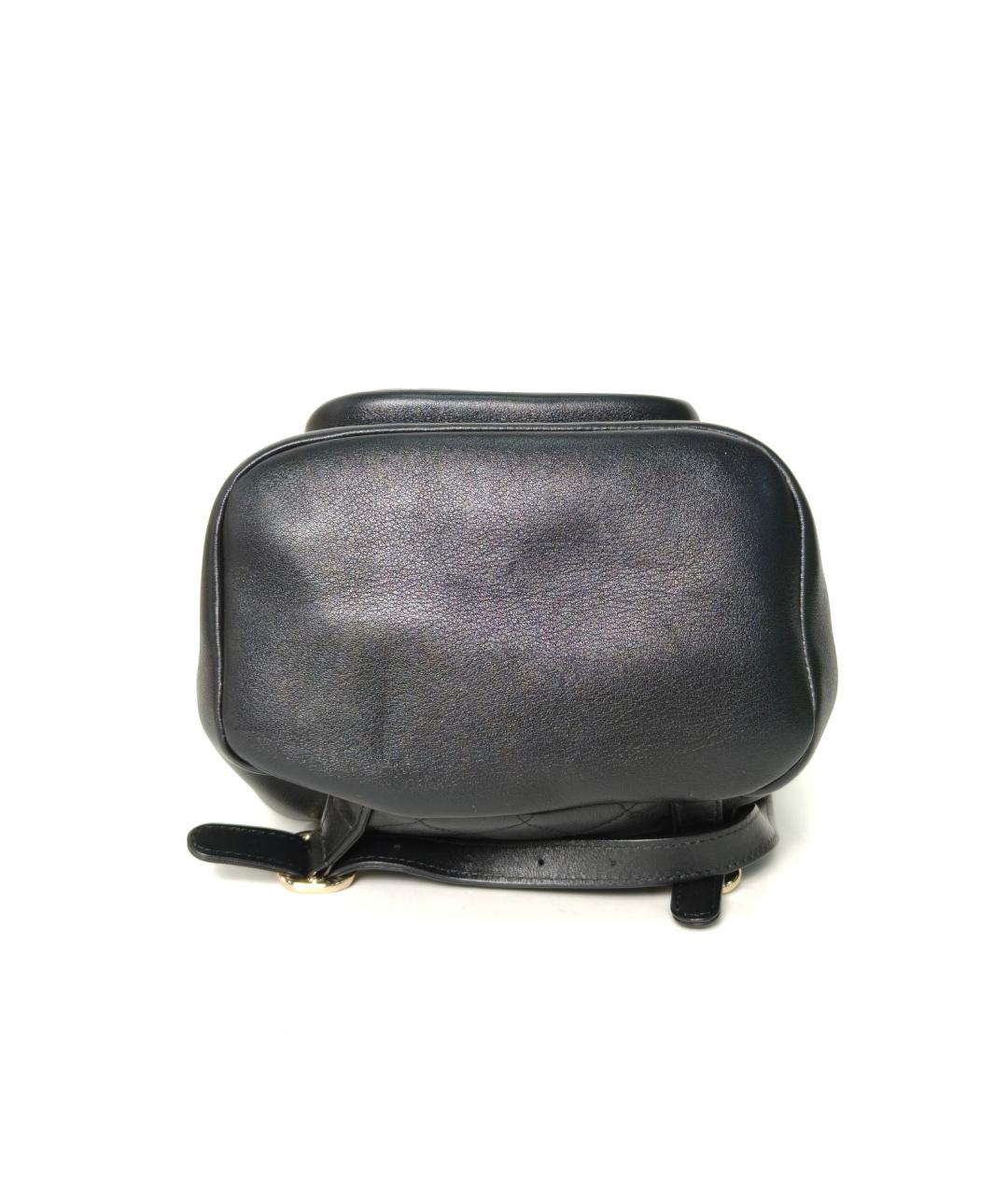 CHANEL Черный кожаный рюкзак, фото 6