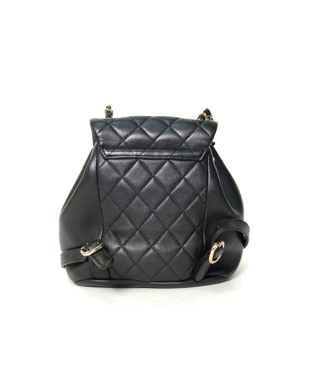 CHANEL Черный кожаный рюкзак, фото 4