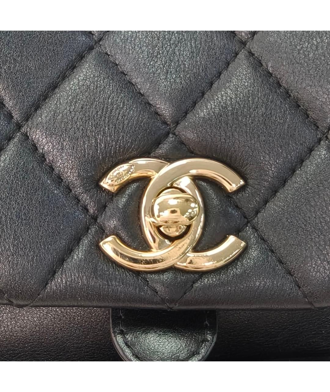 CHANEL Черный кожаный рюкзак, фото 7