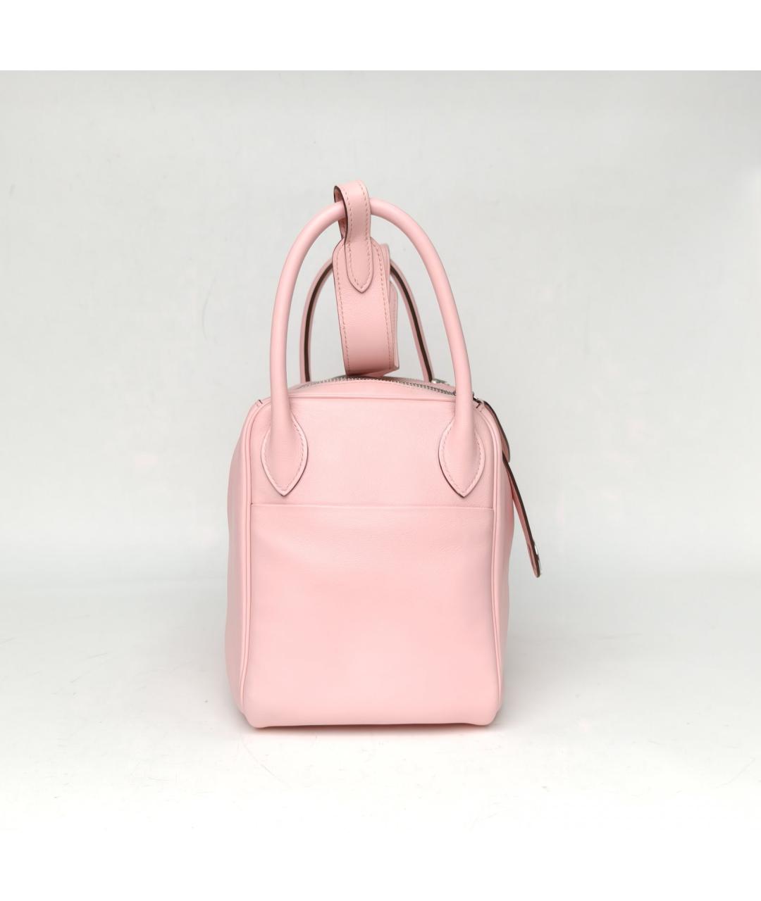 HERMES Розовая кожаная сумка через плечо, фото 5