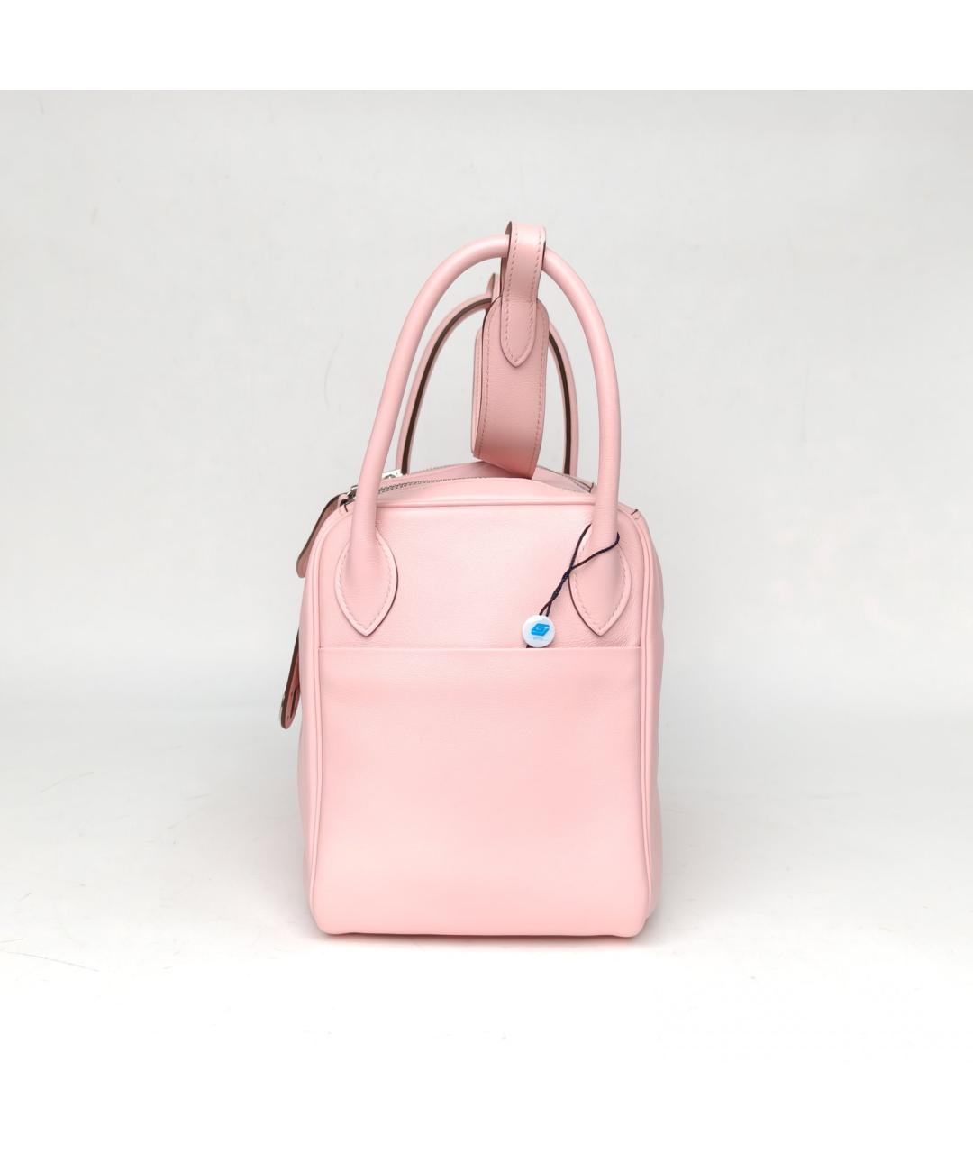 HERMES Розовая кожаная сумка через плечо, фото 3