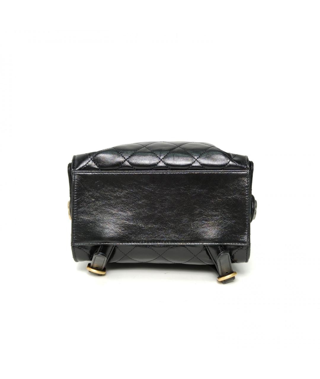 CHANEL Черная кожаная сумка через плечо, фото 6