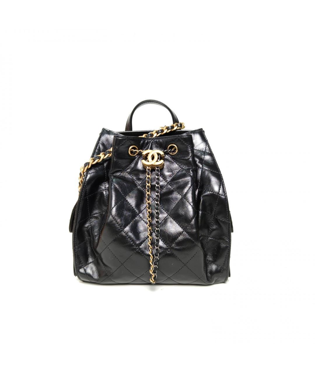 CHANEL Черная кожаная сумка через плечо, фото 2