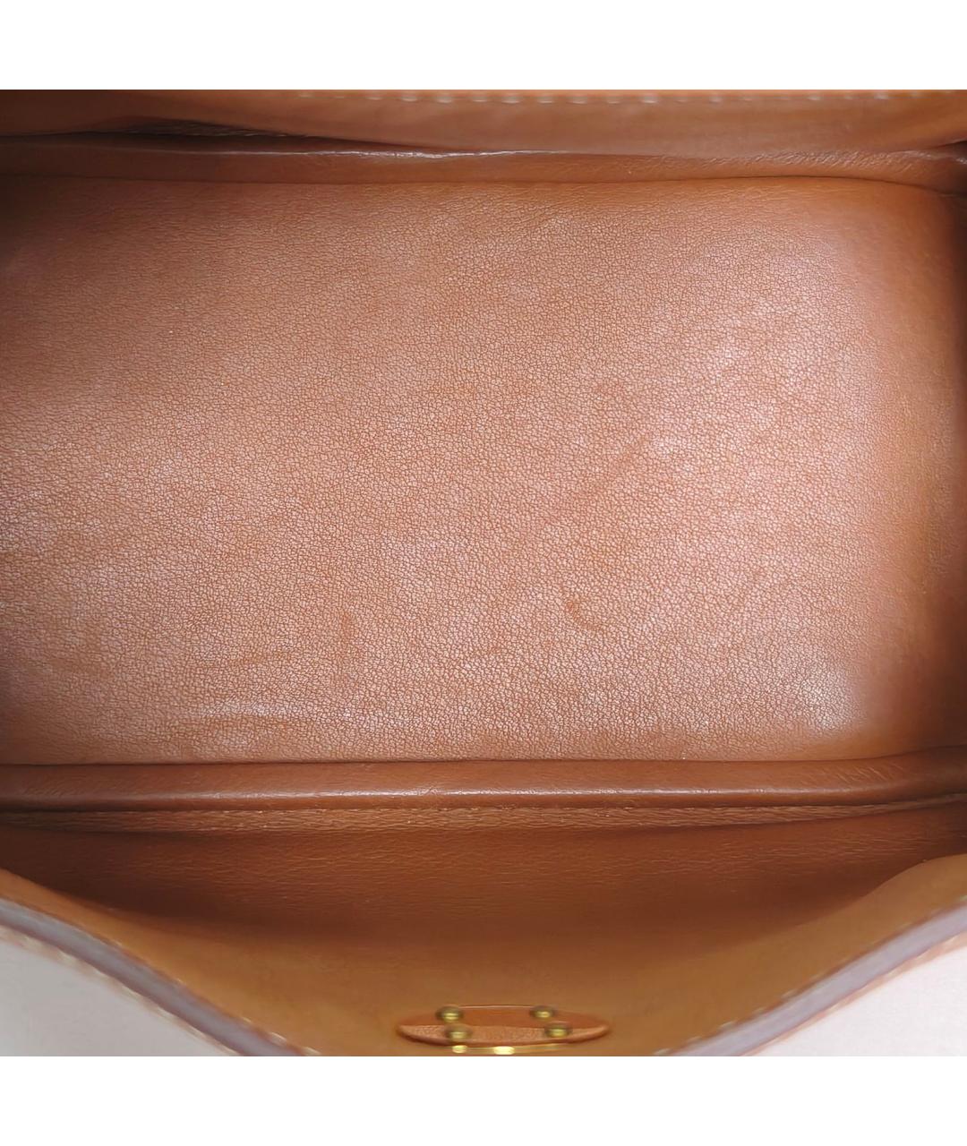 HERMES Коричневая кожаная сумка через плечо, фото 8