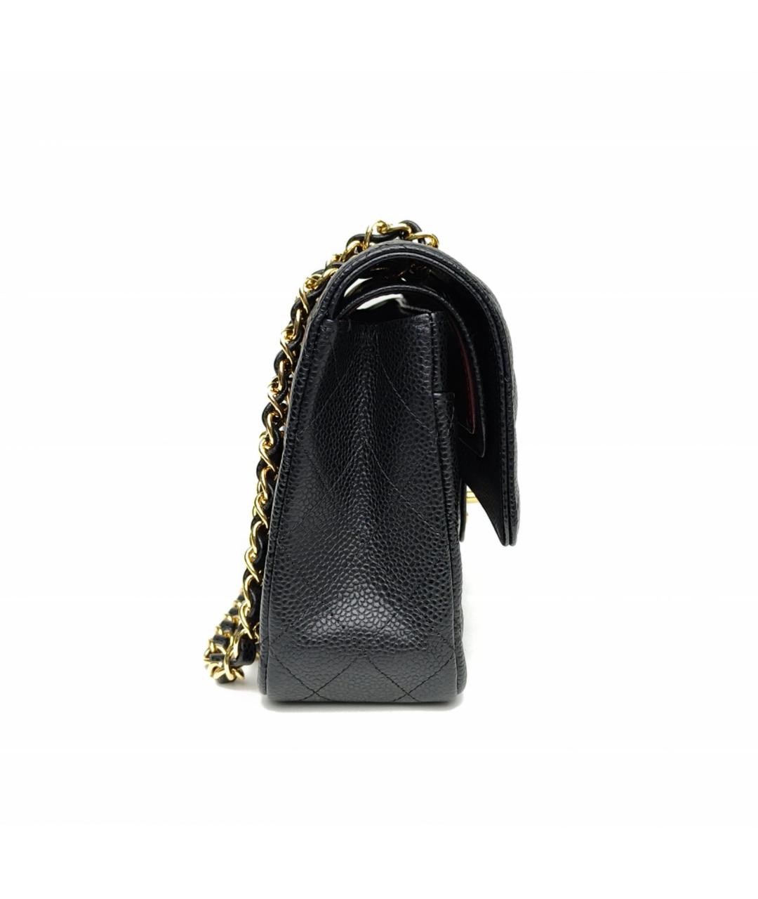 CHANEL Черная кожаная сумка через плечо, фото 5