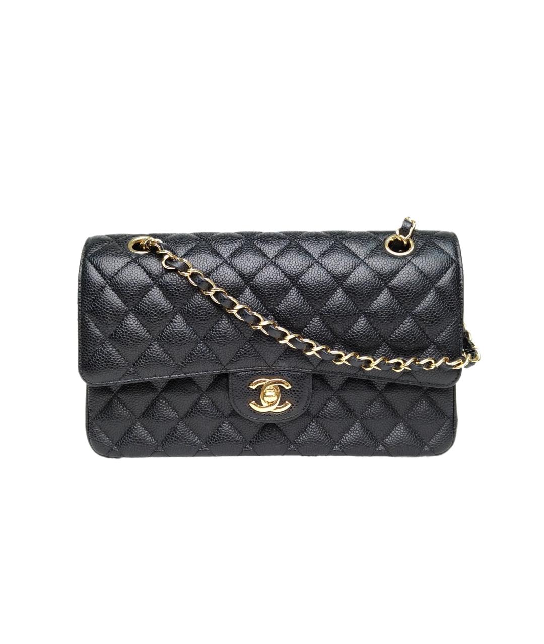 CHANEL Черная кожаная сумка через плечо, фото 1