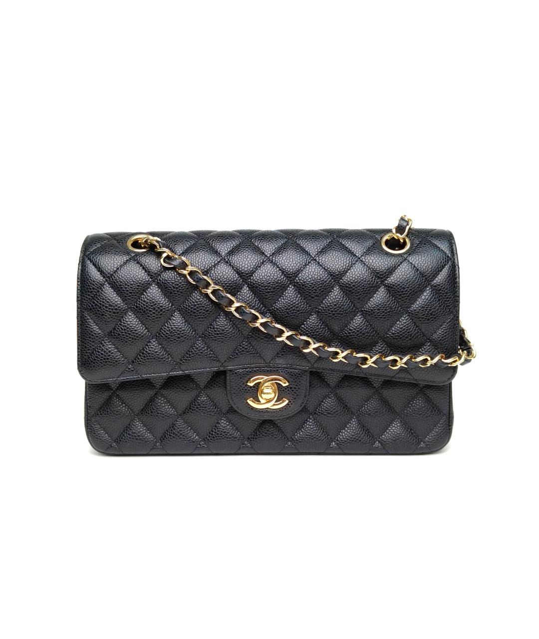 CHANEL Черная кожаная сумка через плечо, фото 2