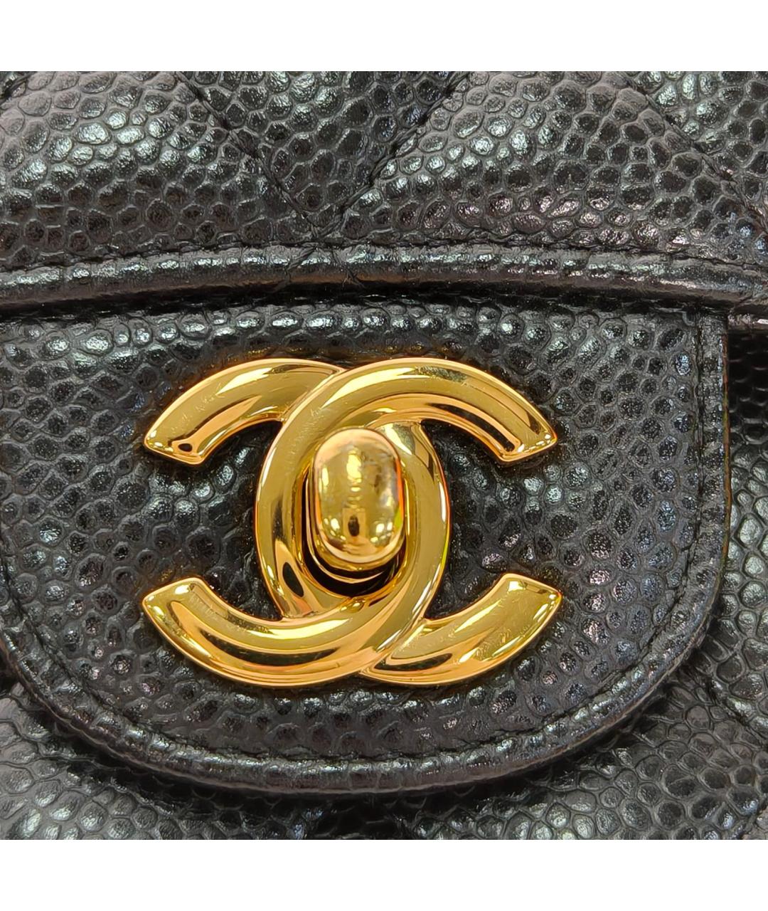 CHANEL Черная кожаная сумка через плечо, фото 7