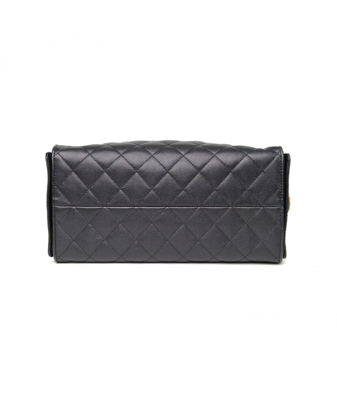 CHANEL Черная кожаная сумка через плечо, фото 6