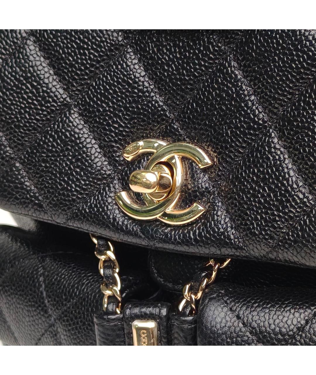 CHANEL Черный кожаный рюкзак, фото 7
