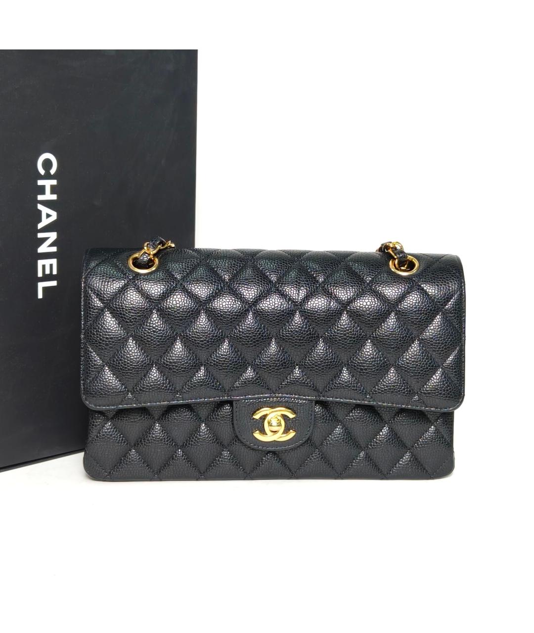 CHANEL Черная кожаная сумка через плечо, фото 9