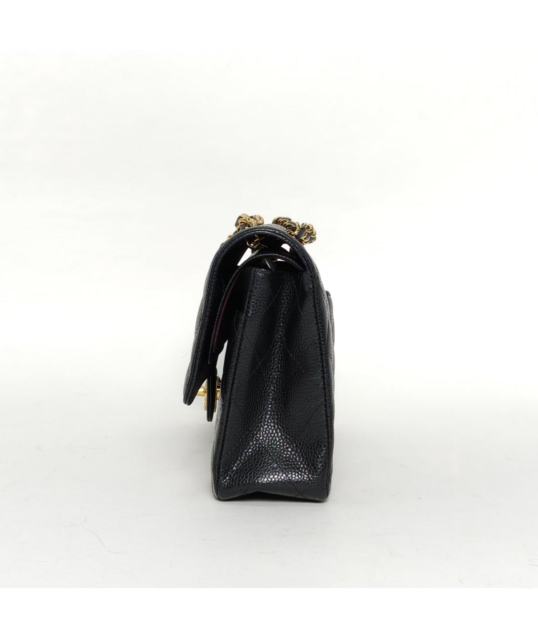 CHANEL Черная кожаная сумка через плечо, фото 3