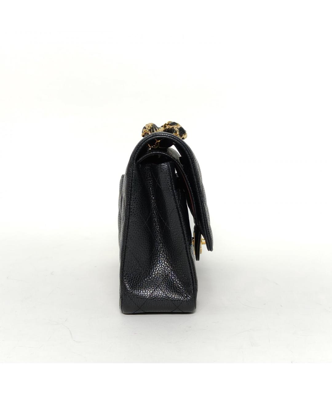 CHANEL Черная кожаная сумка через плечо, фото 5