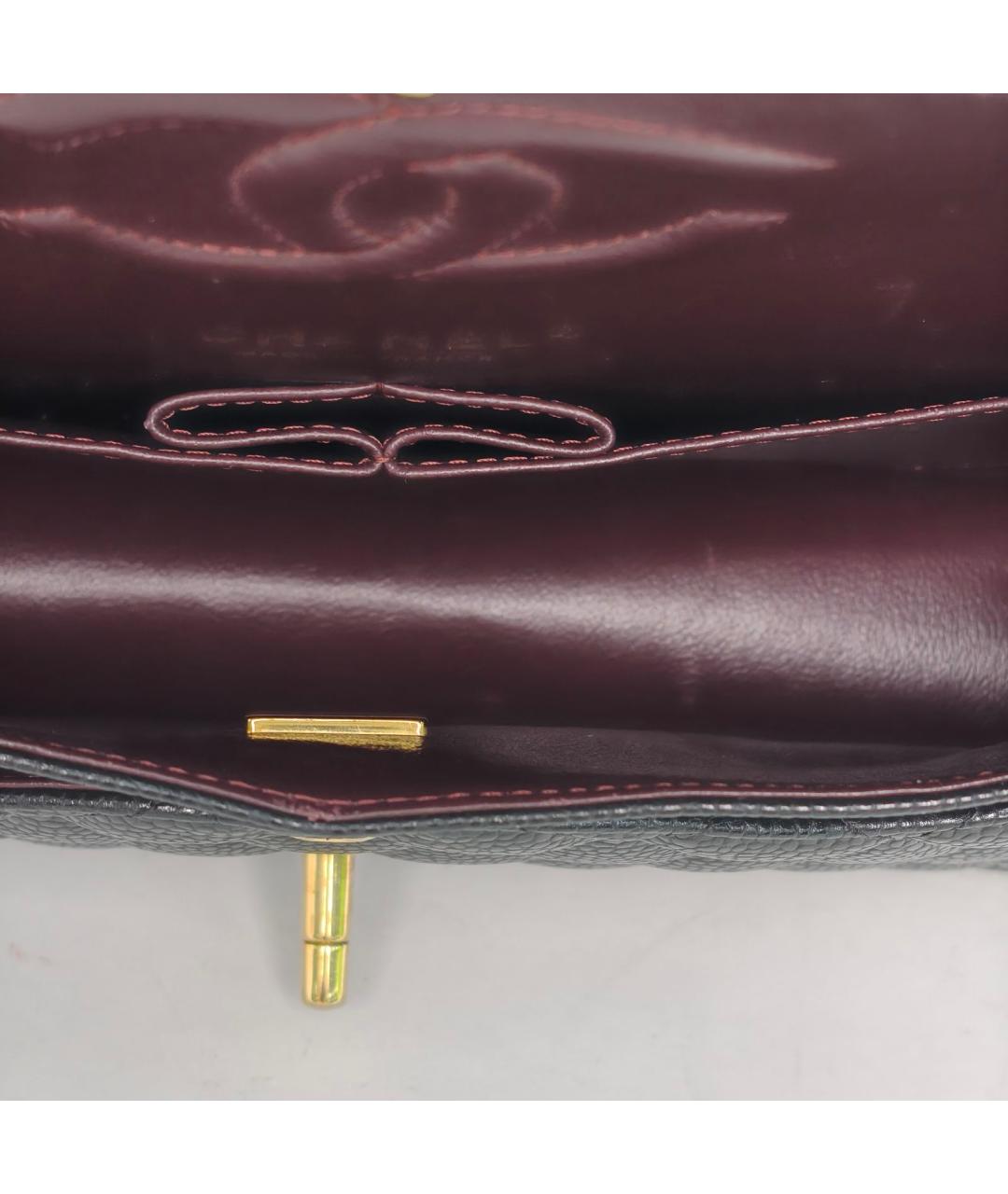 CHANEL Черная кожаная сумка через плечо, фото 8