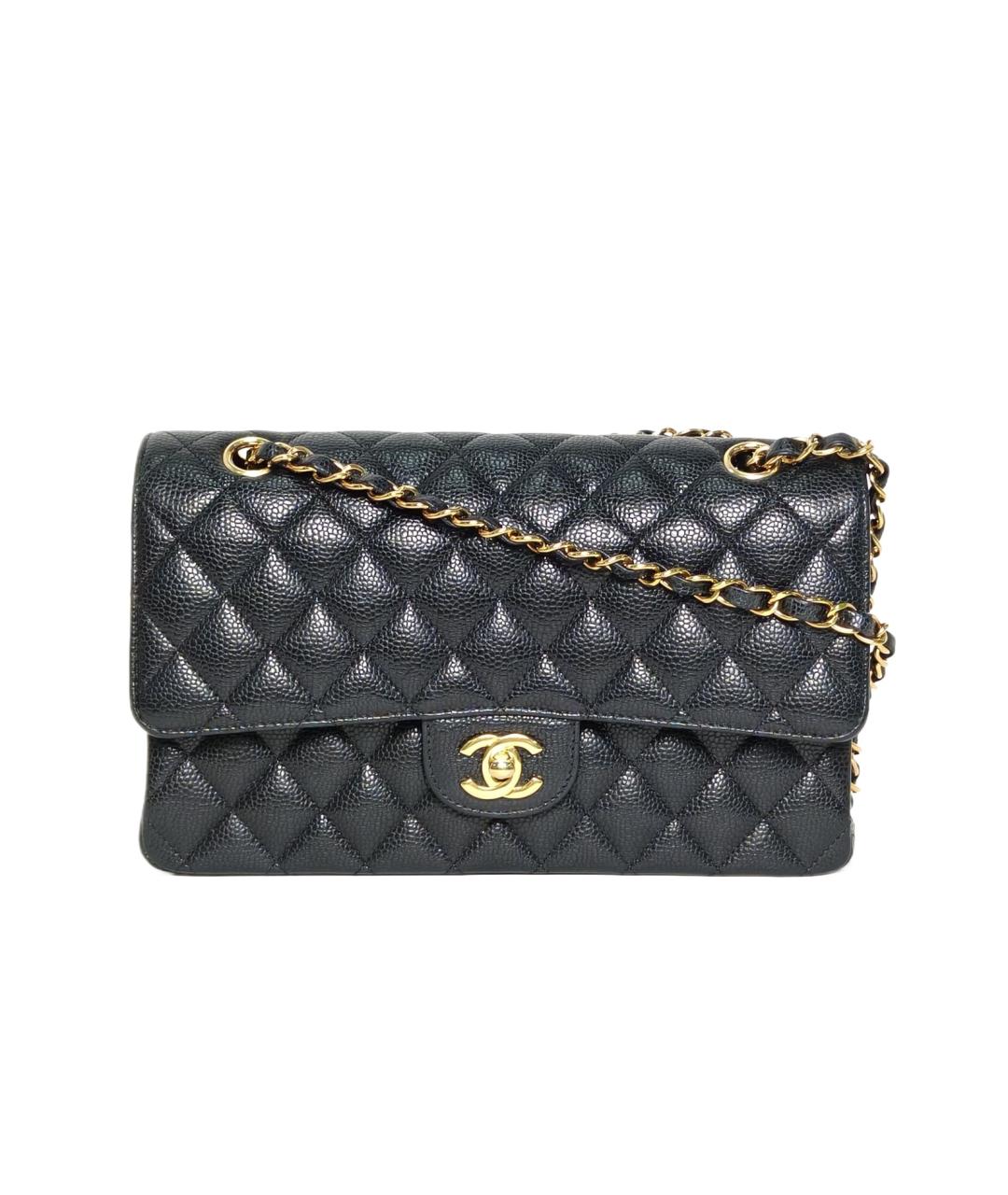 CHANEL Черная кожаная сумка через плечо, фото 1