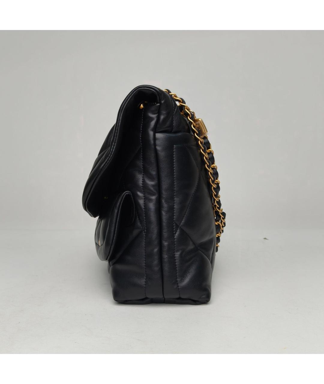 CHANEL Черная кожаная сумка через плечо, фото 3