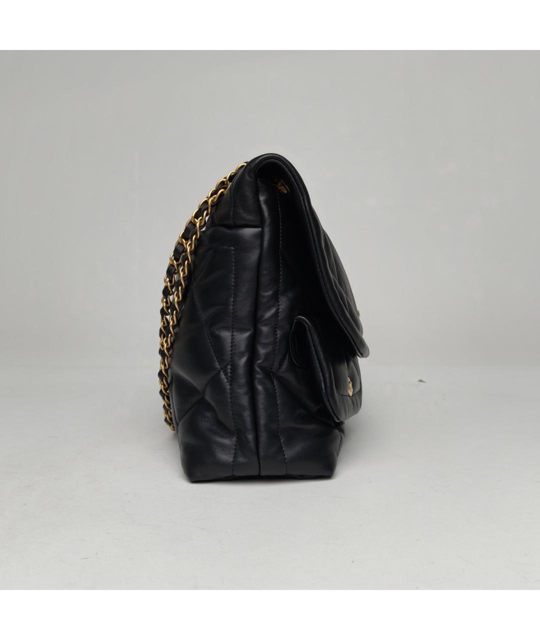 CHANEL Черная кожаная сумка через плечо, фото 5