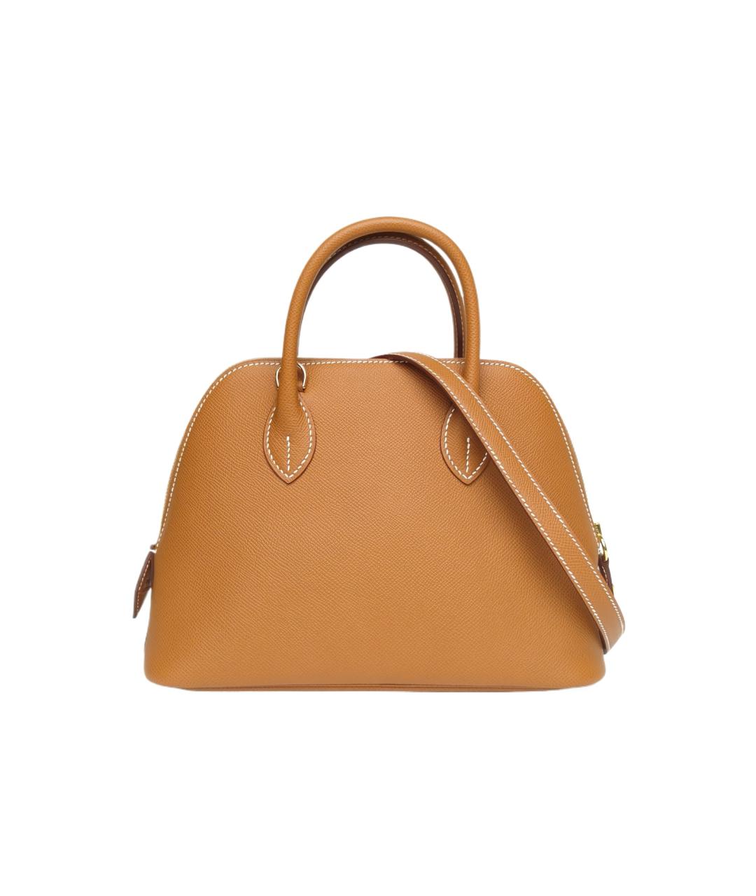 HERMES Коричневая кожаная сумка через плечо, фото 1